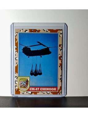 CH-47 Chinook 1991 Topps Desert Storm #125 Card